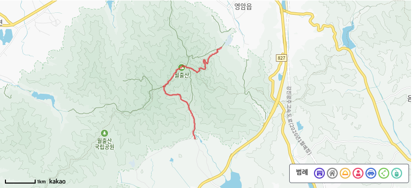 월출산 경포대지구(천황지구) 등산코스
