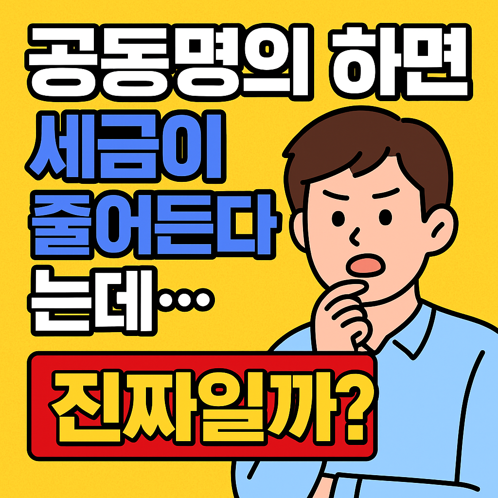 공동명의 장단점 팩트 체크