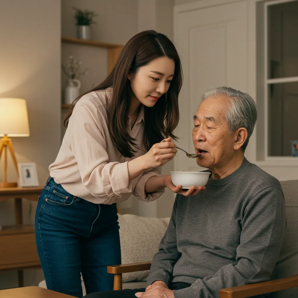 치매_할아버지_간병_딸