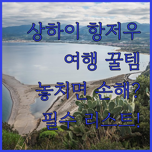 여행 고수들이 상하이와 항저우 여행에..