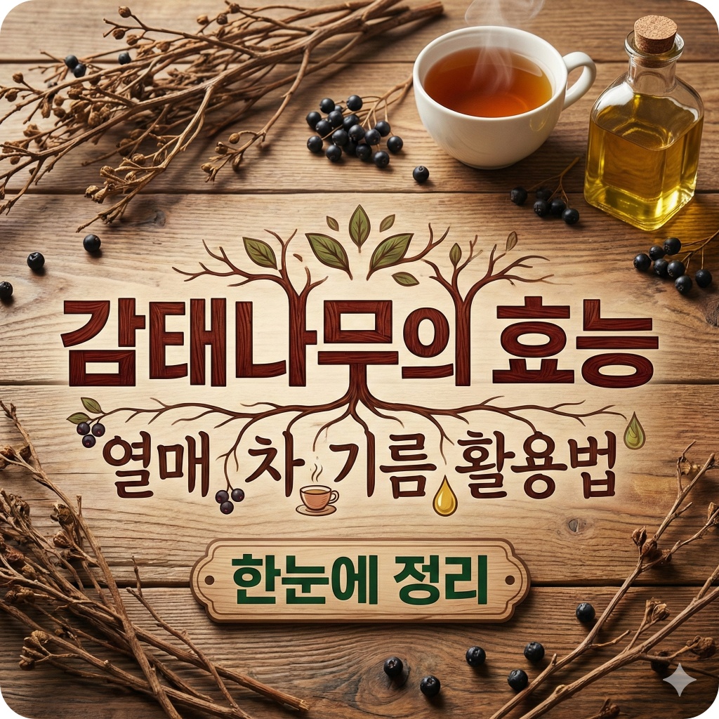 감태나무의 효능 열매 차 기름