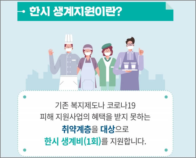 생계지원금 정의