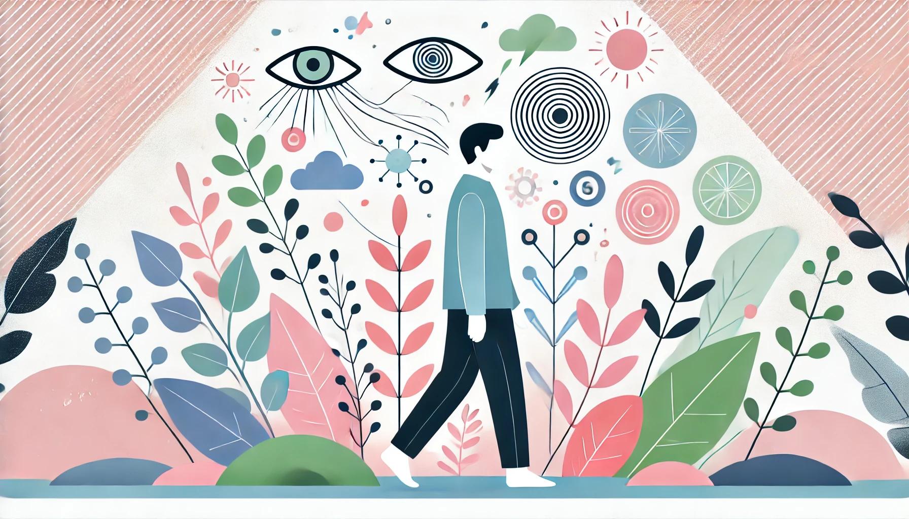 감각이 완전히 작동하지 않는 상태에서 몸이 움직이는 몽유병.