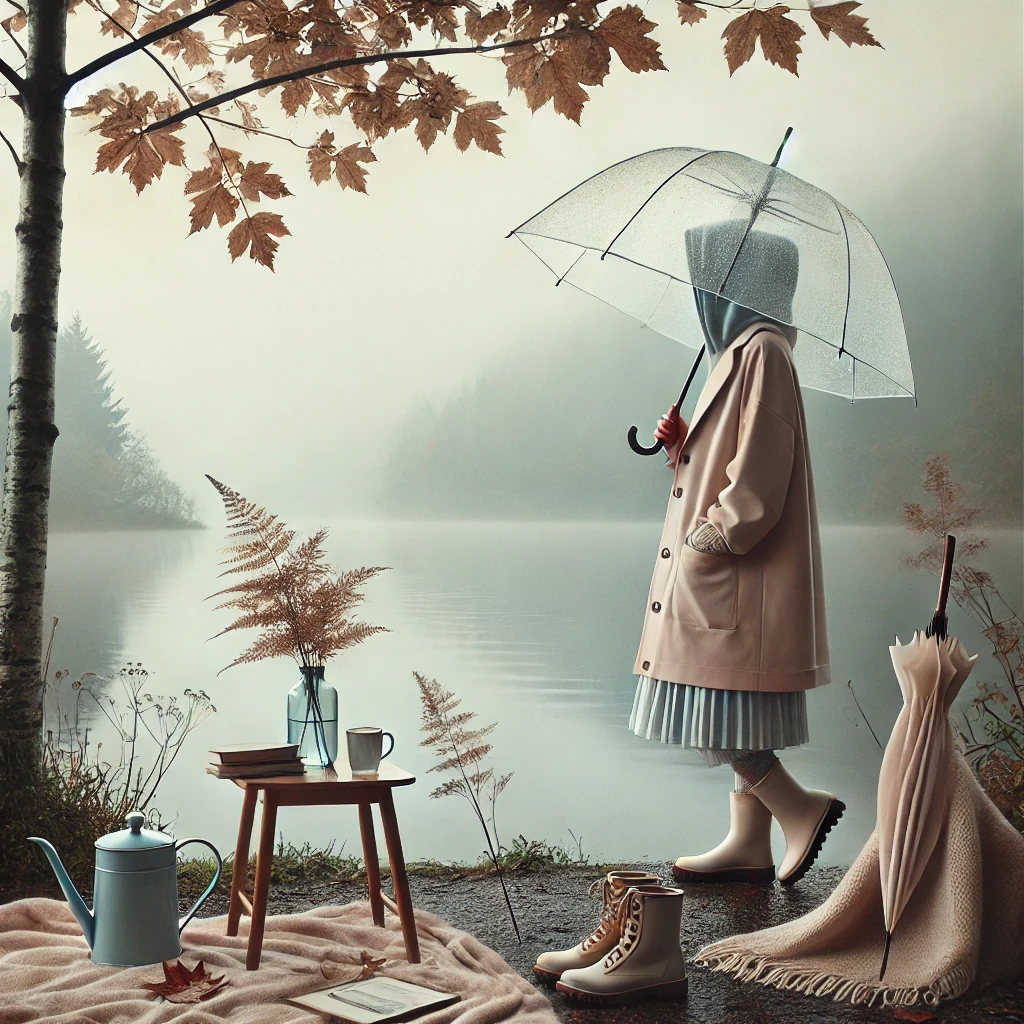 비오는 날 , AI생성이미지