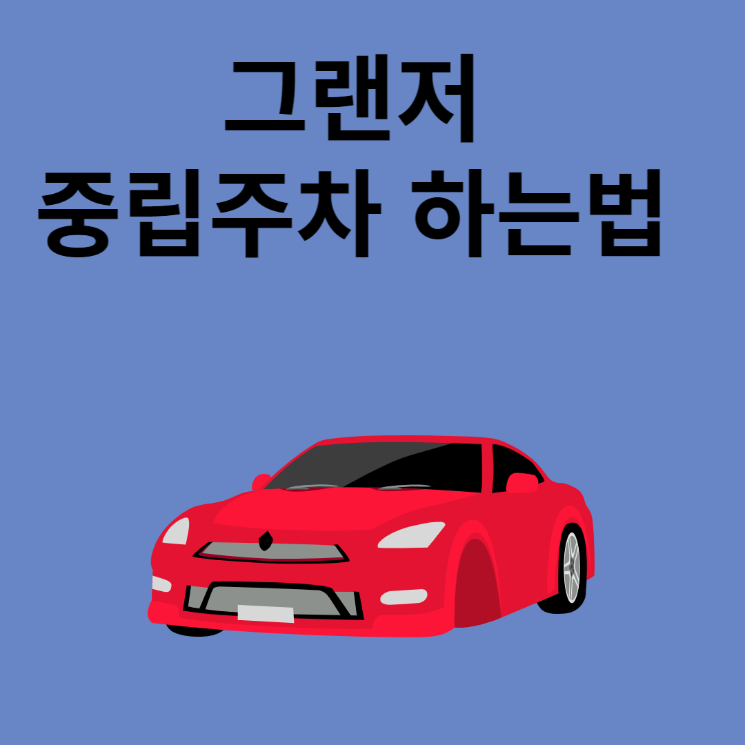 그랜저 중립주차