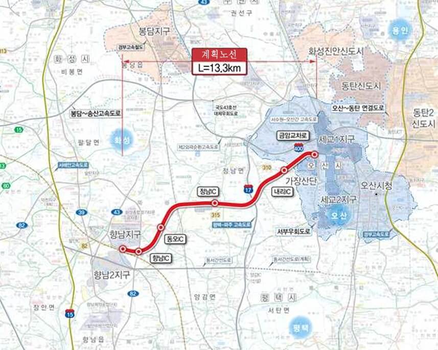 화성 오산 고속화도로 [미리보기]