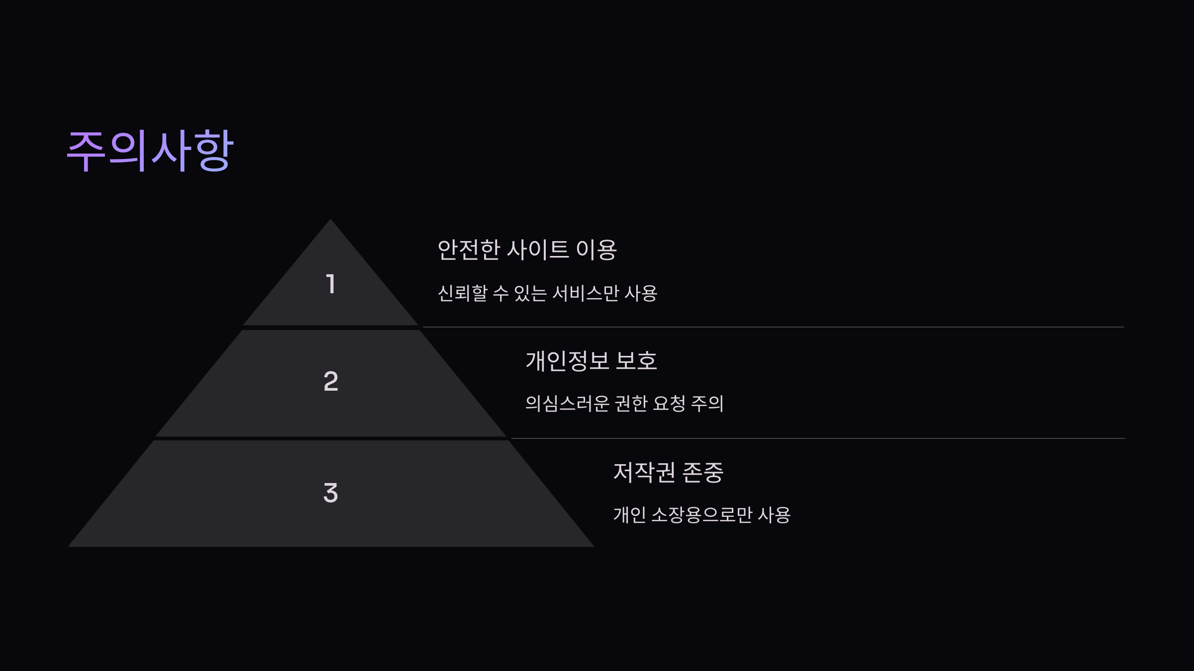 주의사항