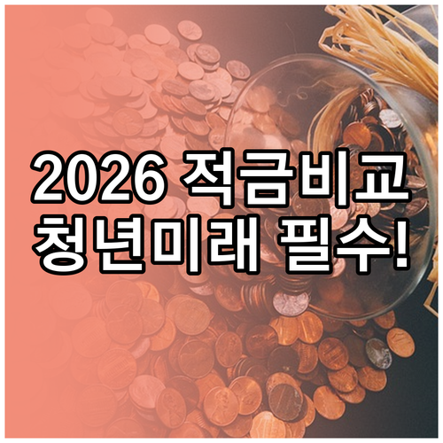 2026년 적금 금리 비교 청년미래적..
