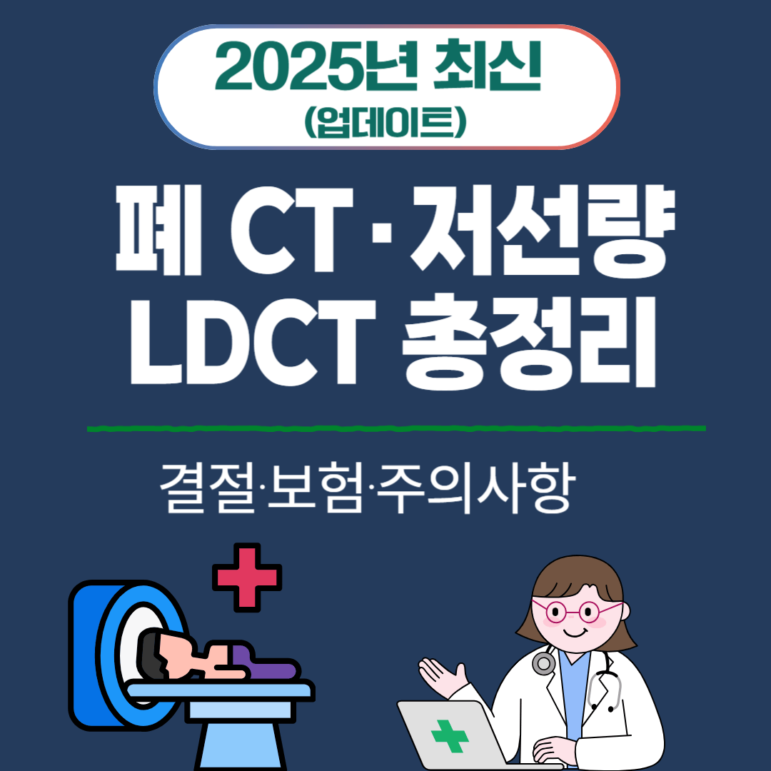 폐 CT&middot;저선량 LDCT 총정리｜결절&middot;보험&middot;주의사항 (2025)