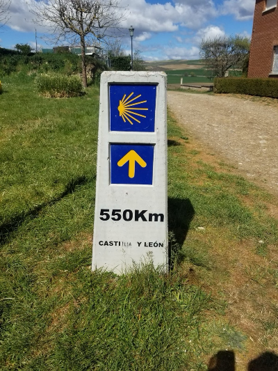 산티아고 순례길 이정표