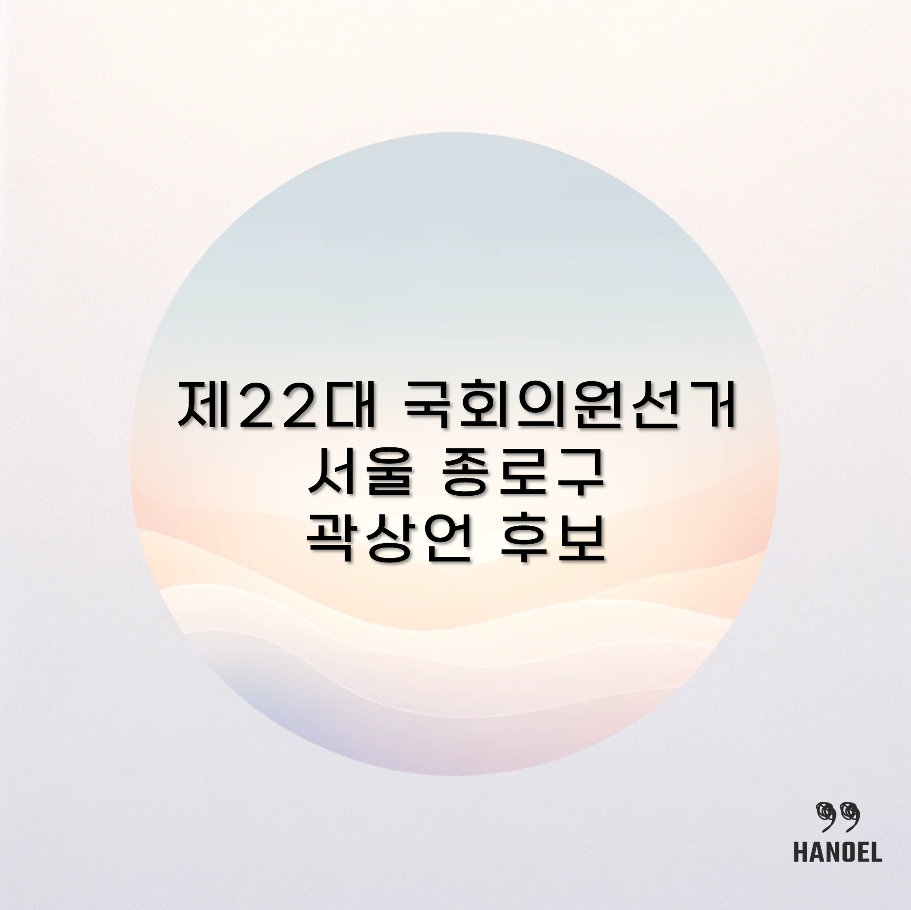 제22대 국회의원선거 종로구 곽상언 더불어 민주당 후보 공보 정리