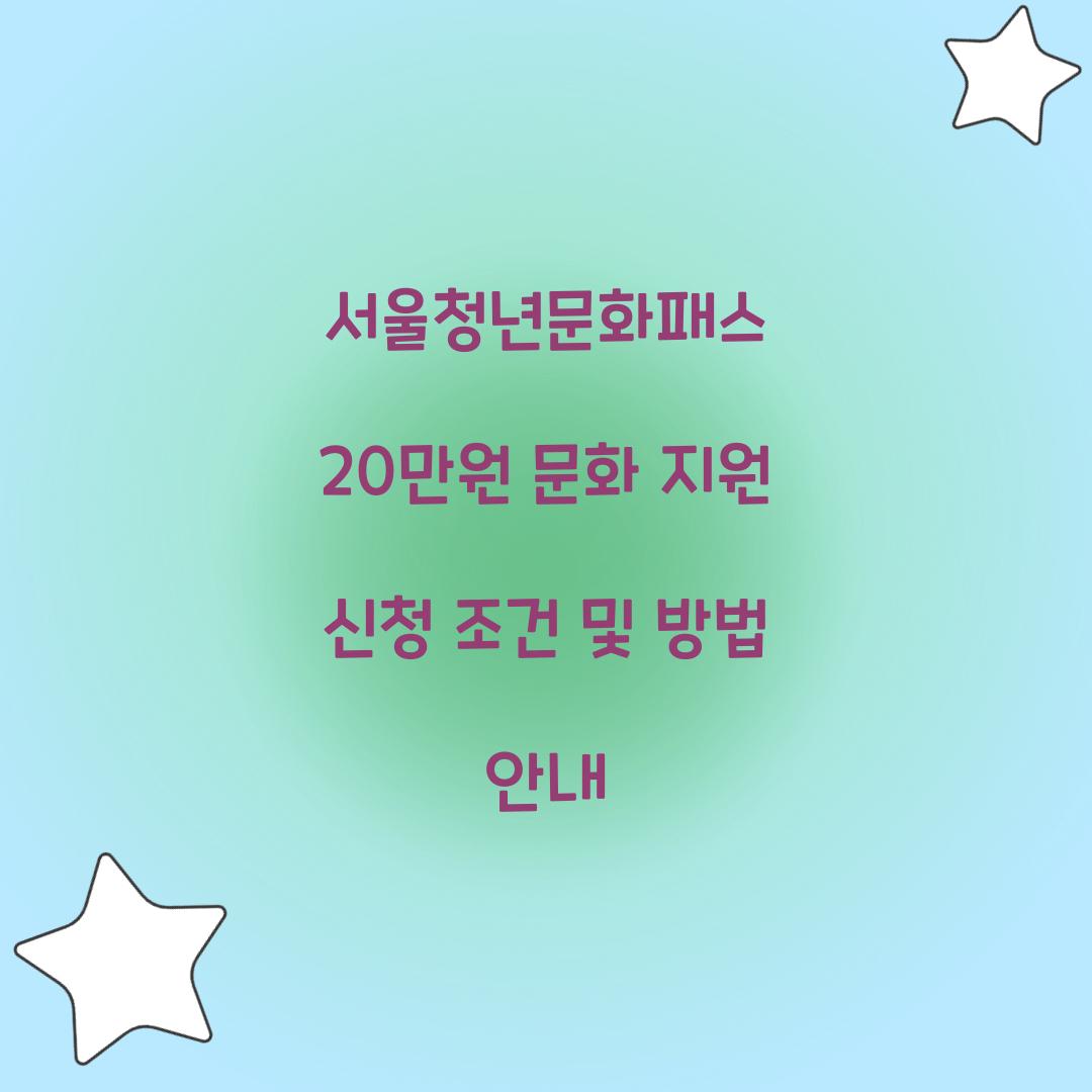 서울청년문화패스