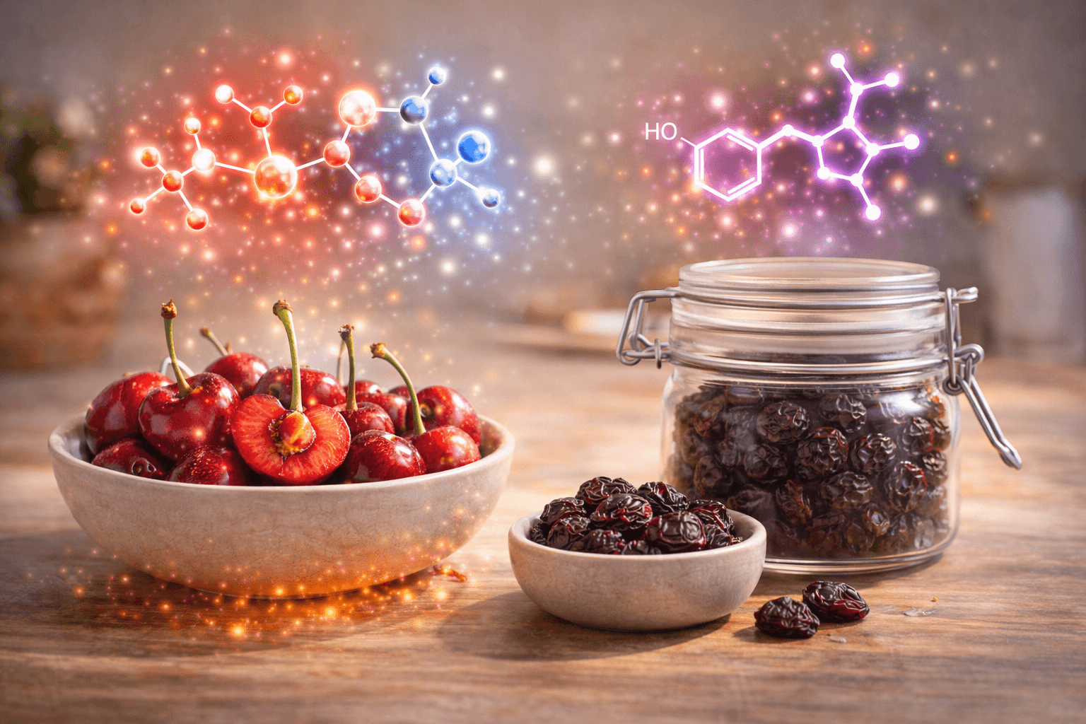 체리 효능 연구 (생과, 건과, 멜라토닌)