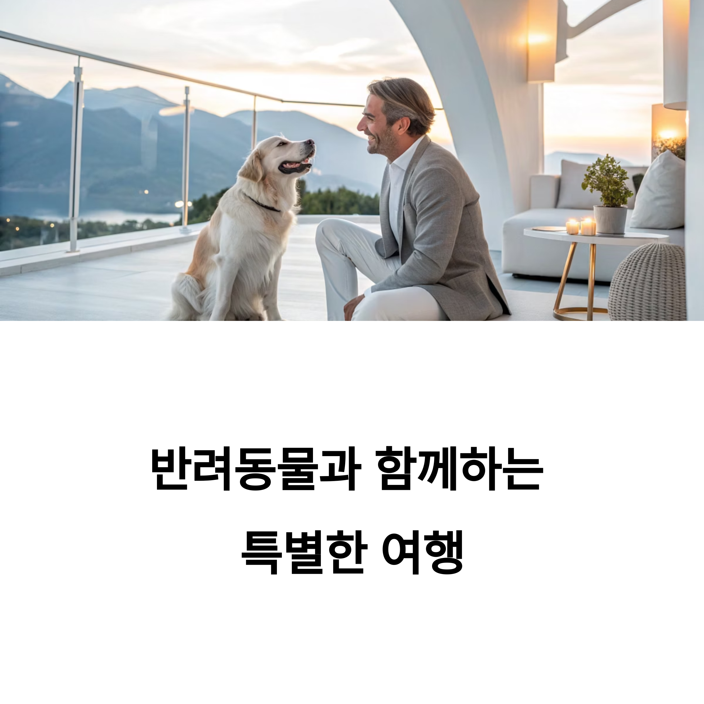 반려동물과 함께하는 특별한 여행