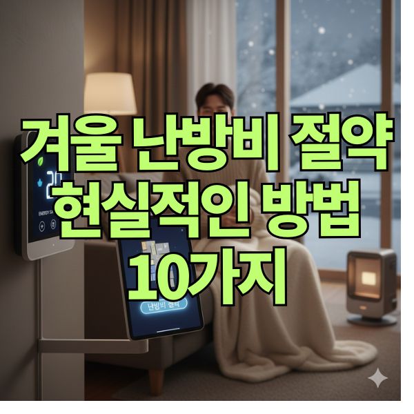 겨울 난방비 절약 현실적인 방법 10가지