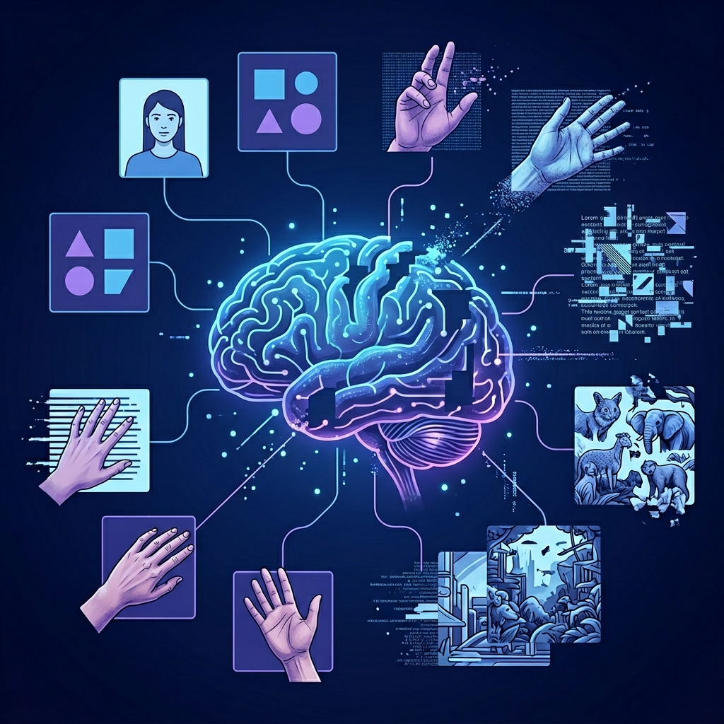 AI 이미지 생성 모델 한계와 처리 구조 개념 이미지