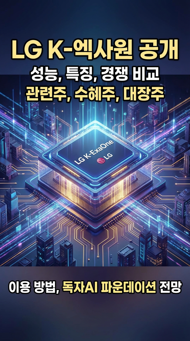 LG K-엑사원 공개, 성능, 특징, 경쟁 비교, 관련주, 수혜주, 대장주, 이용 방법, 독자AI 파운데이션 전망