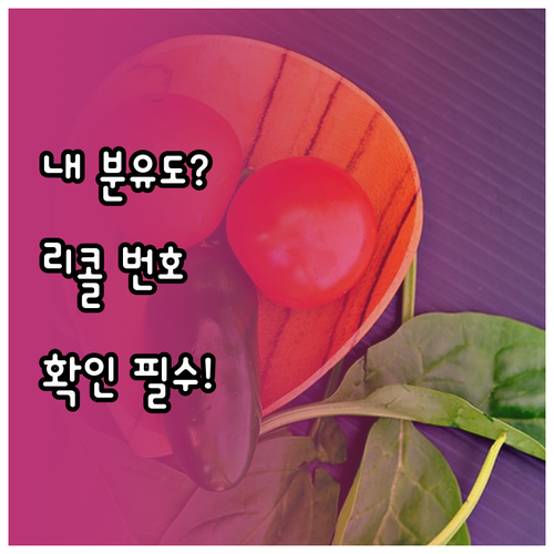 압타밀 분유 리콜 대상 조회법과 제조..