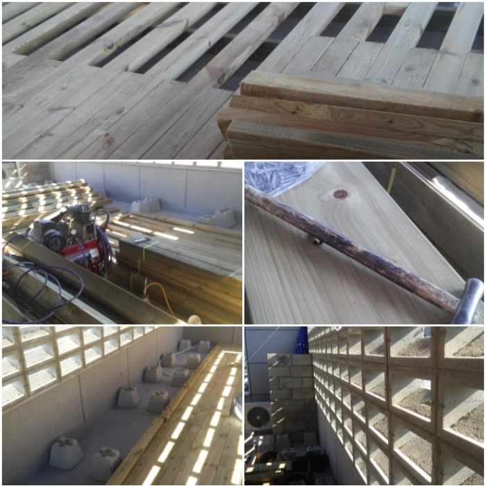 외부 정원 데크