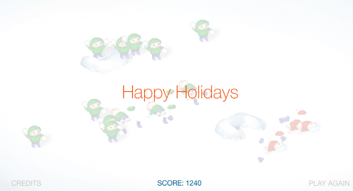 스노우-크래프트-플래시게임-종료-화면