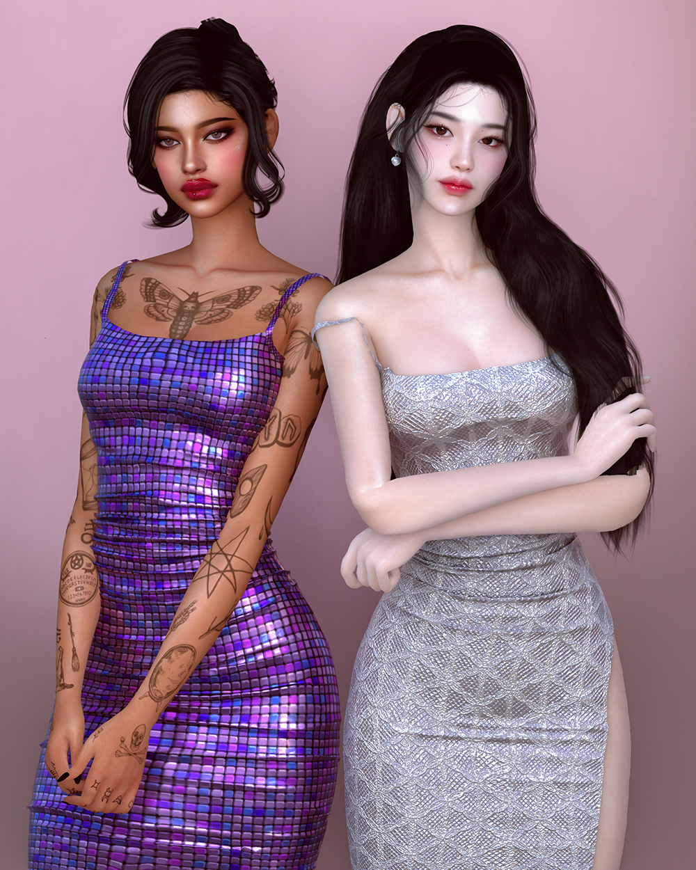 sims4cc bodycon dress
