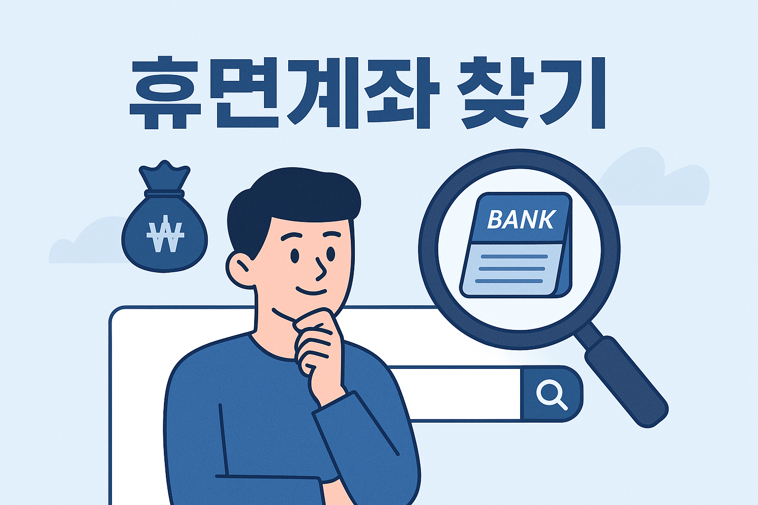 휴면계좌 찾기