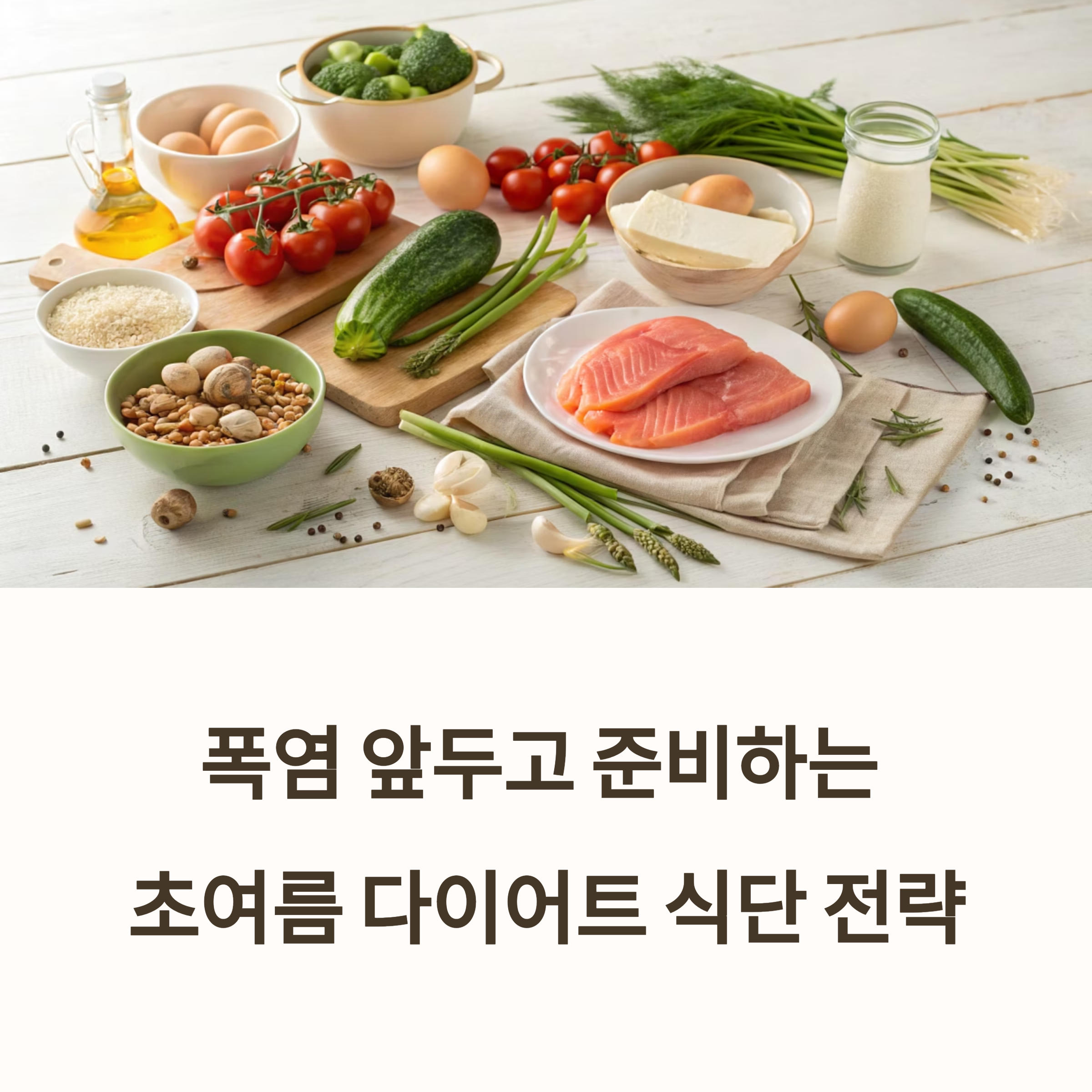 폭염 앞두고 준비하는 초여름 다이어트 식단 전략