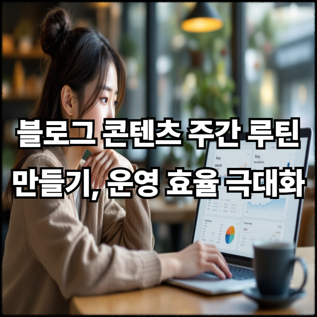 블로그 콘텐츠 주간 루틴 만들기, 운영 효육 극대화