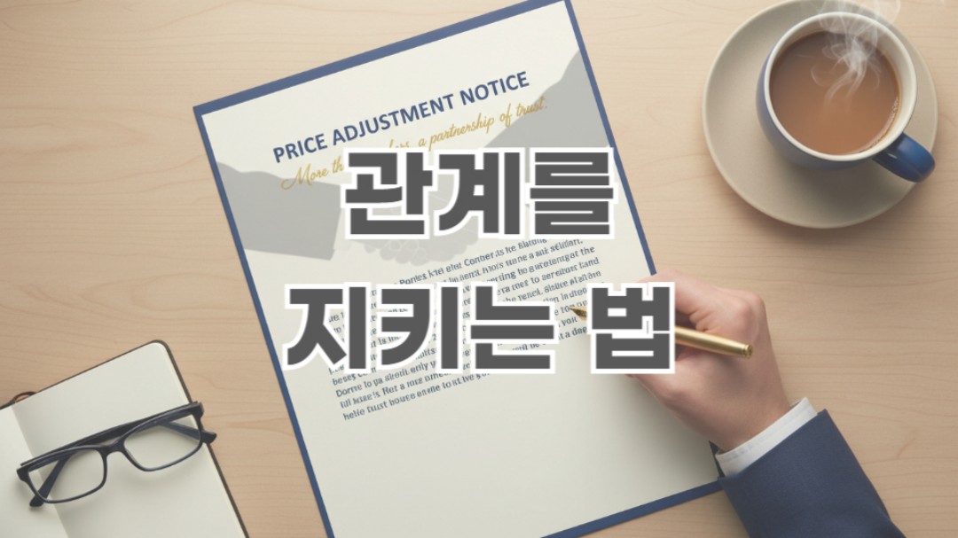 관계를 지키는 가격 인상 기술.