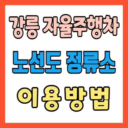 강릉 자율주행차 셔틀버스 노선도