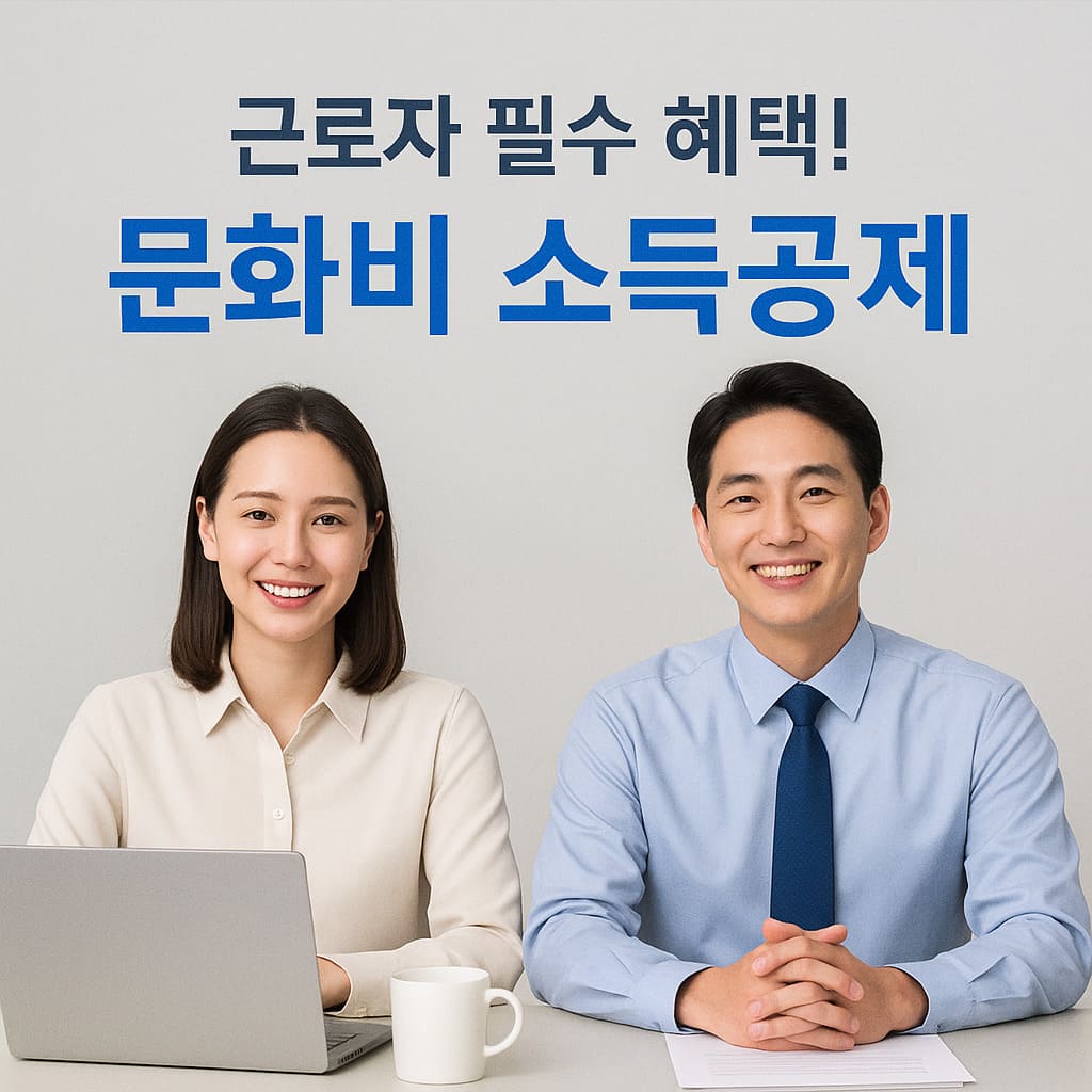 근로자를 위한 문화비 소득공제 안내 이미지