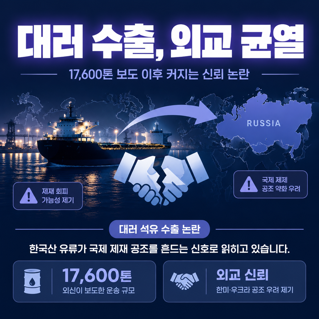 대러 수출, 외교 균열
