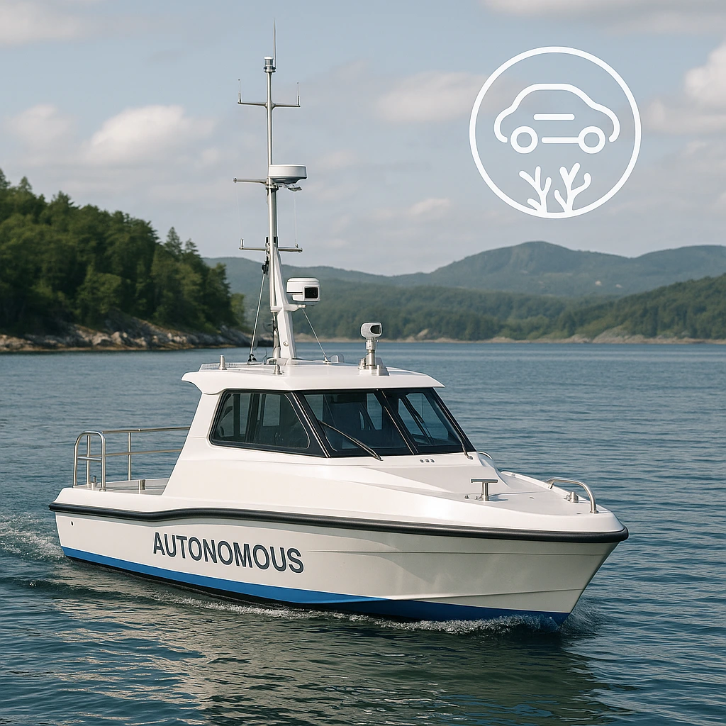 자율 주행 어선, 해양 생태계 지키는 기술을 설명한는 이미지