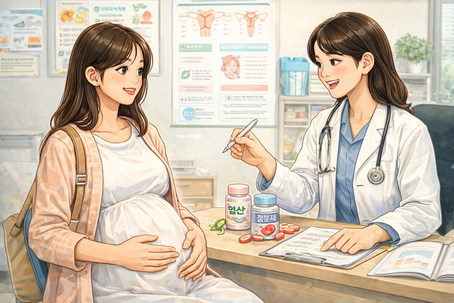 alt="임산부 보건소 지원 혜택 상담 장면"