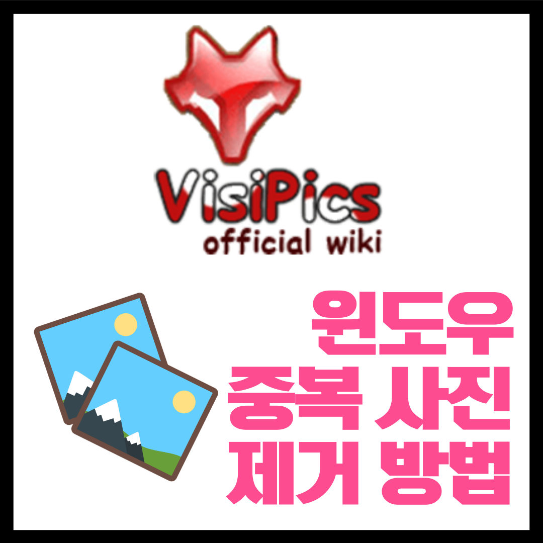 윈도우 중복 사진 제거 방법 2가지