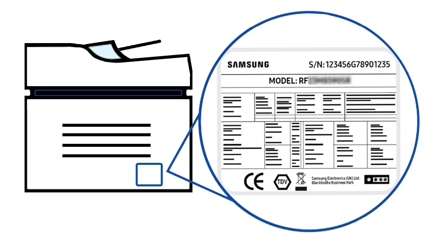 삼성 프린터 드라이버 모델명 확인 관련 사진