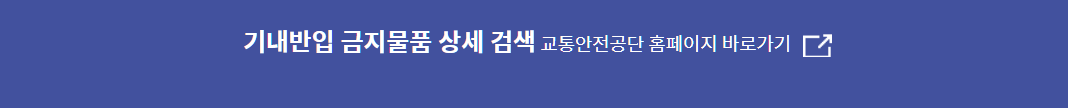 기내반입 금지물품 상세 검색