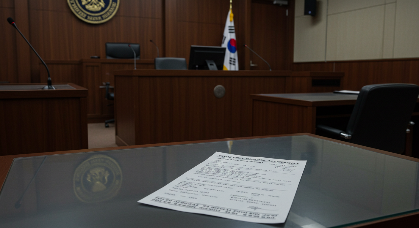 검찰수사, 계좌동결