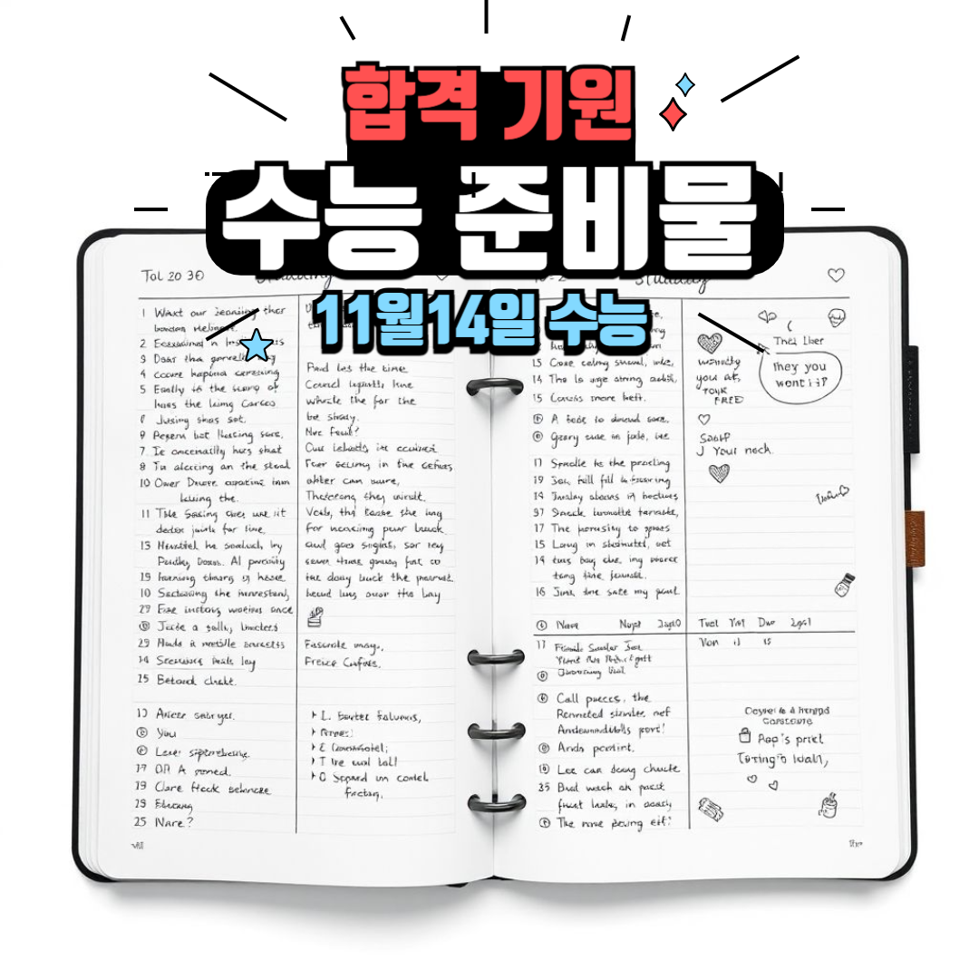 수능 준비물