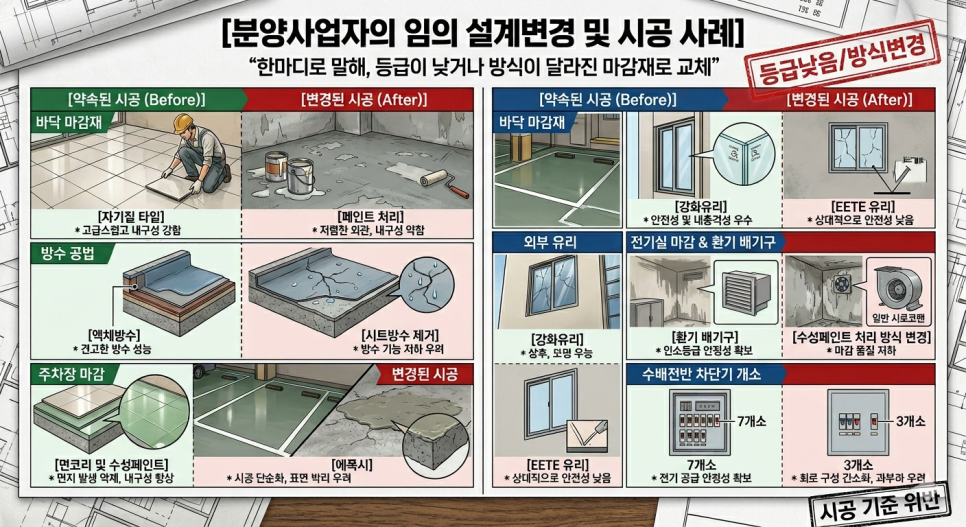 분양계약에서 설계변경이 있으면 계약해제 가능하다