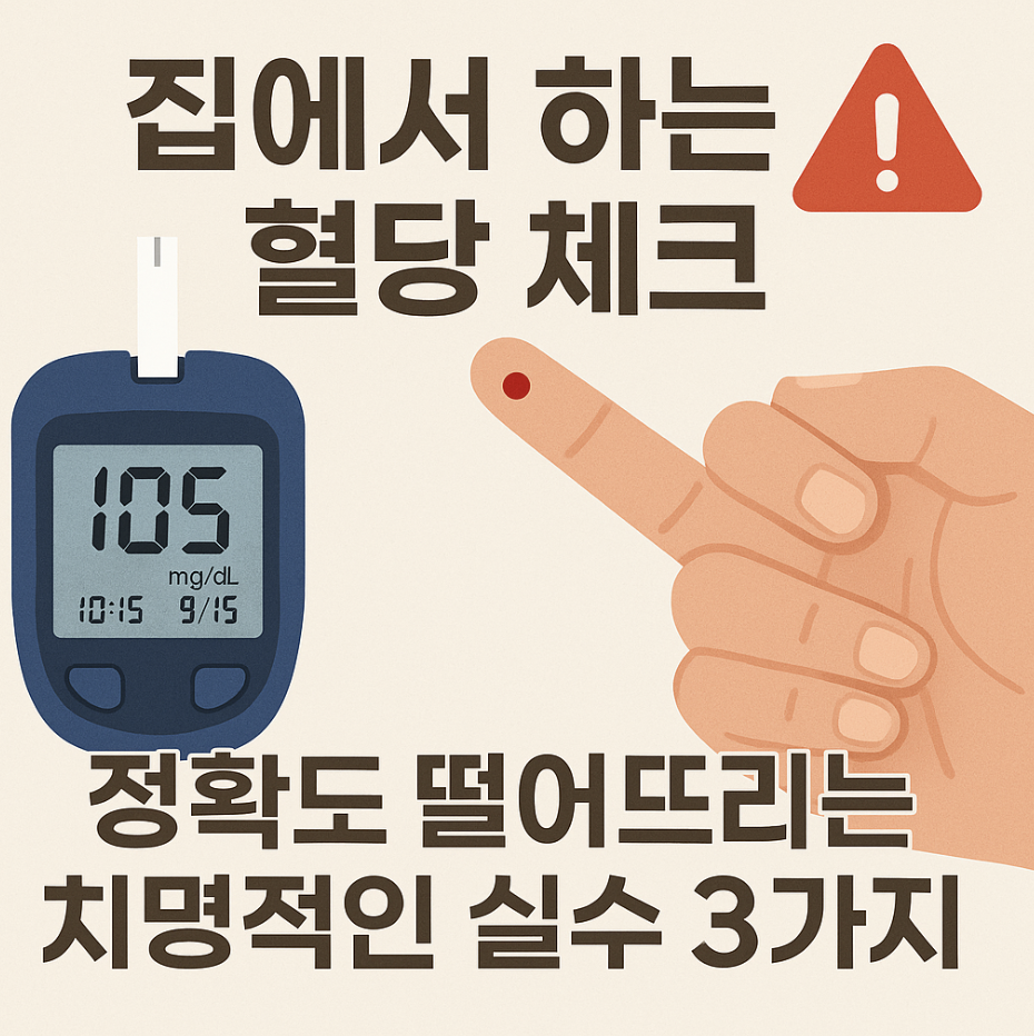 집에서 하는 혈당 체크, 정확도 떨어뜨리는 치명적인 실수 3가지