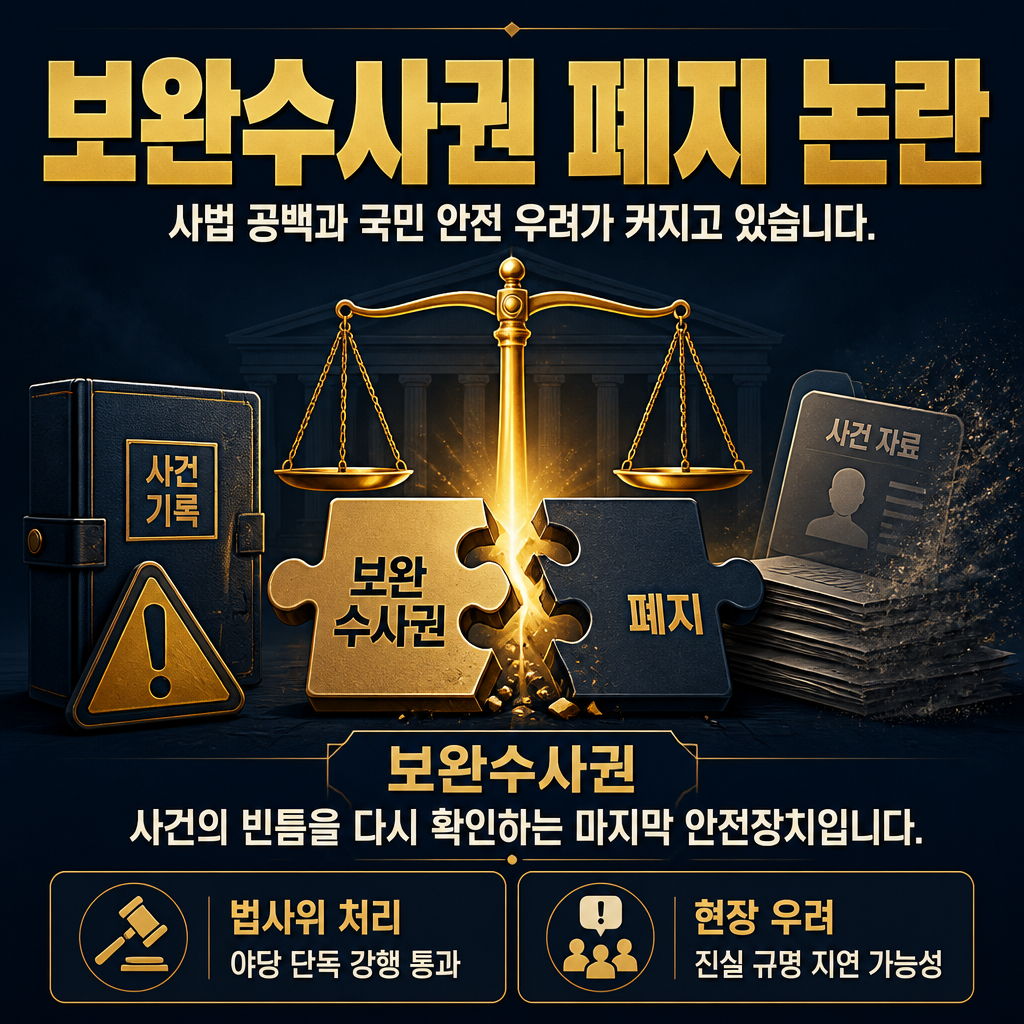 보완수사권 폐지 논란