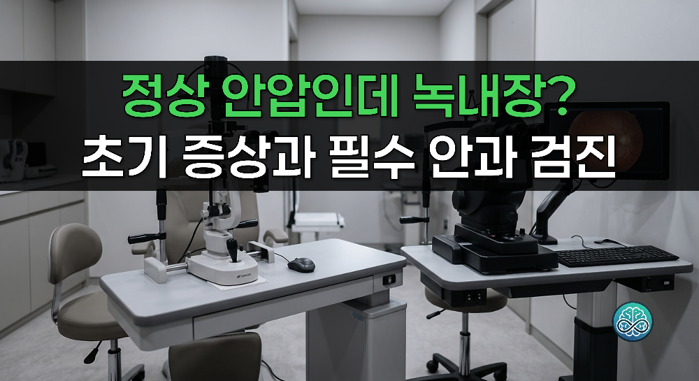 정상 안압인데 녹내장? 초기 증상과 필수 안과 검진 가이드