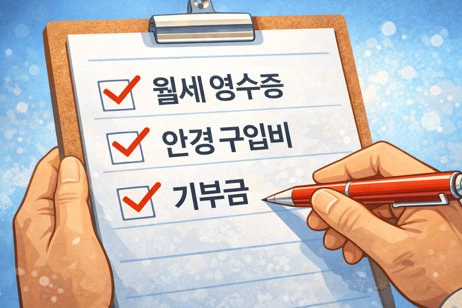 연말정산 시 누락되기 쉬운 영수증 체크리스트