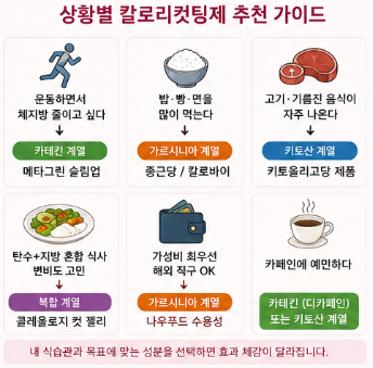 칼로리컷팅제-순위-효과-내돈내산-부작용-추천-제품