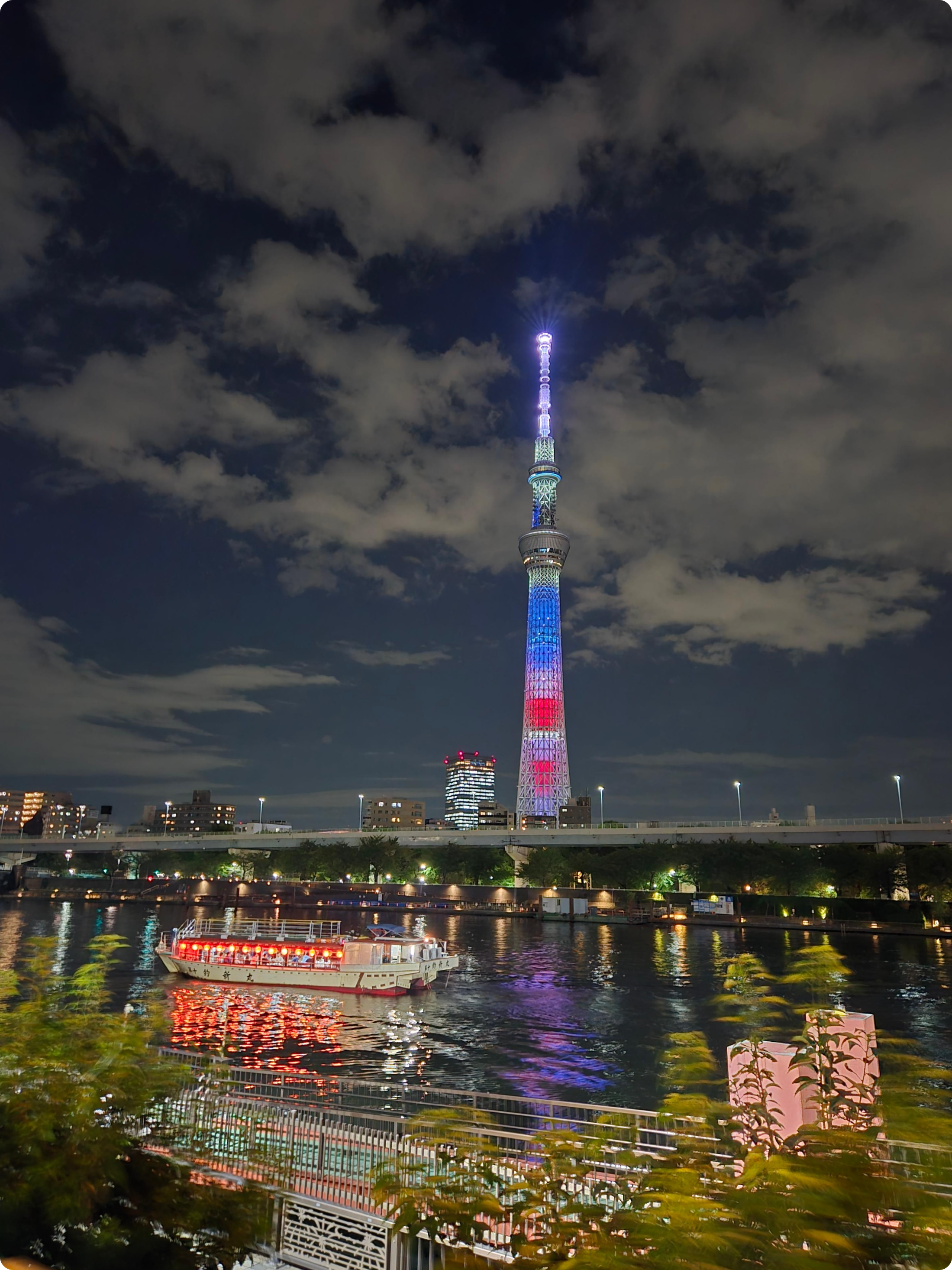 도쿄 스카이트리 야경
도쿄 스미다강 야경