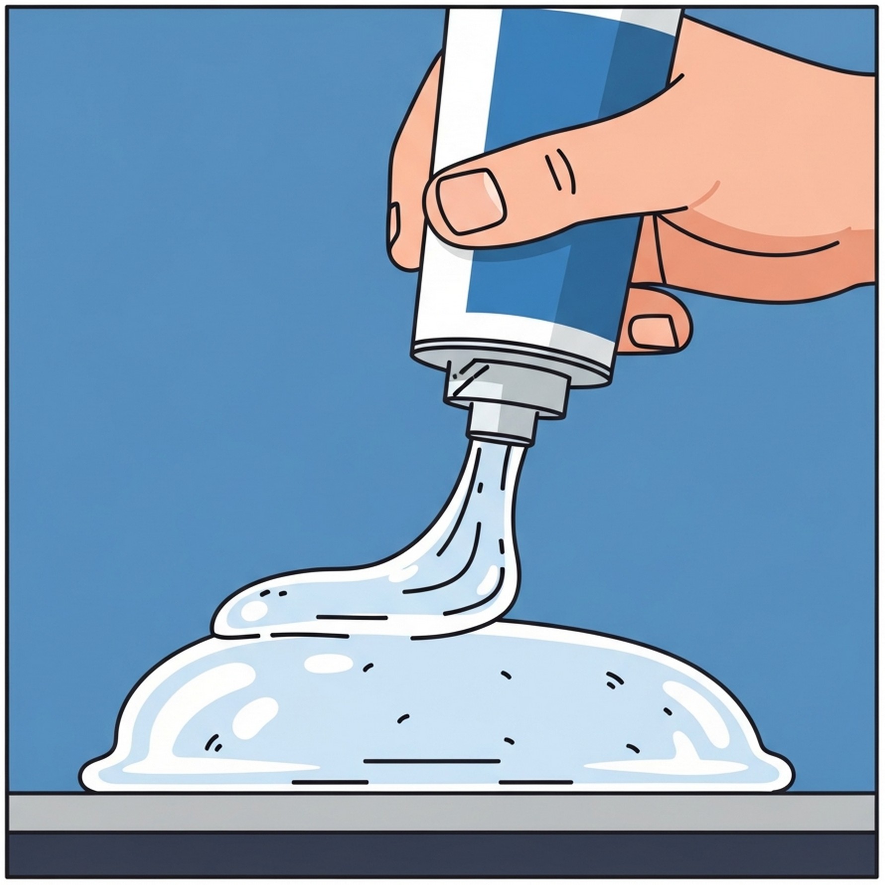 실리콘 곰팡이 젤 도포