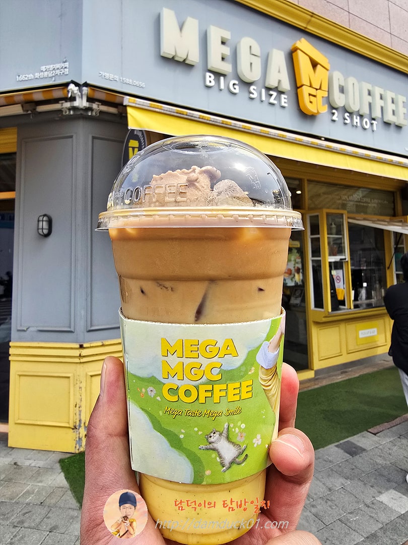 메가MGC커피 화성봉담2지구점 커피초코칩 젤라또 슈크림라떼