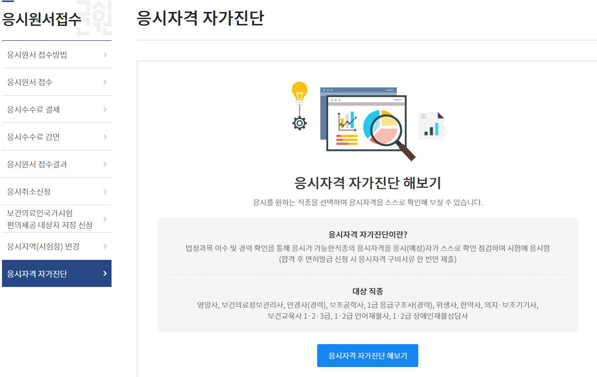 요양보호사 자격증 자가진단