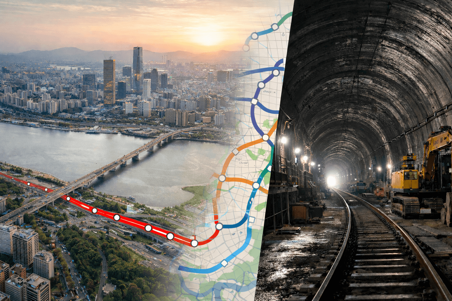 신안산선 노선도는 완성형이고&hellip;｜공정률은 66%인데 개통시기가 늦는 이유?